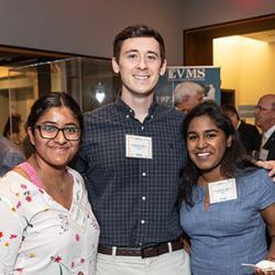 Student ambassadors at a donor event