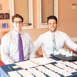 Student ambassadors at academic honors event