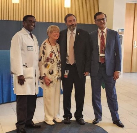 Group shot including Dr Abuhammad